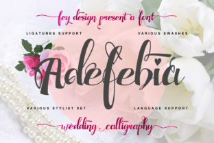 Adefebia: The Elegant Script Font for a Professional Brand