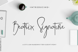 Beatrix Signature: A Timeless Script Font for Editorial Design