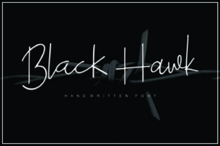 Black Hawk: A Handwritten Font with Modern Elegance