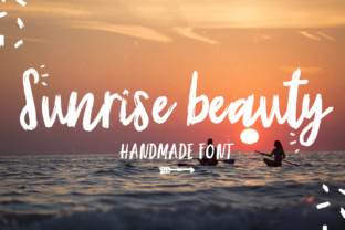 Discover the Beauty of Sunrise: A Script Font for Editorial Design