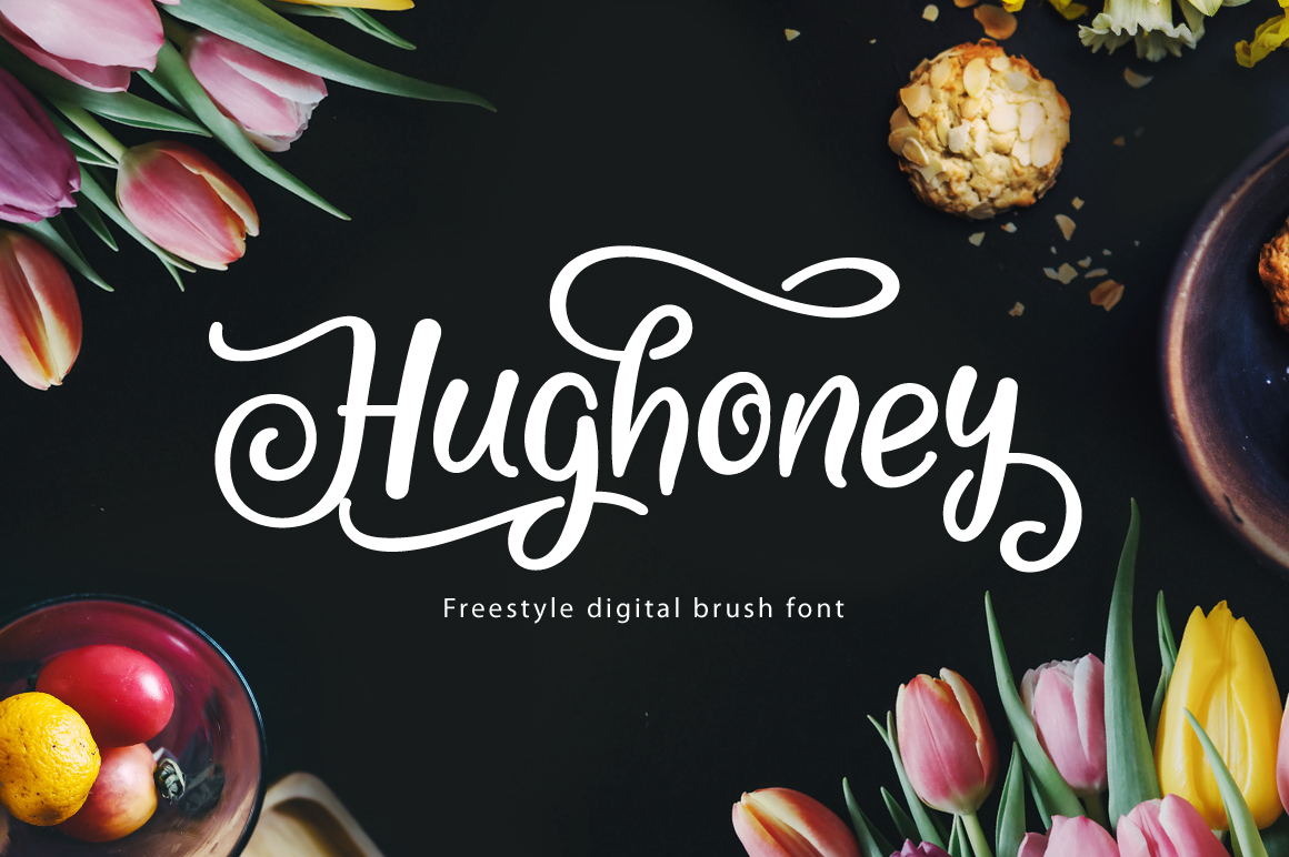 Hughoney: A Script Font for Editorial Elegance