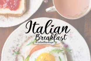 Italian Breakfast: A Script Font for Editorial Expression