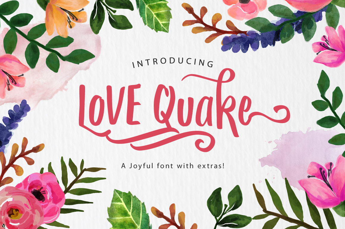 Love Quake: A Script Font That Adds Personality to Your Digital Brand