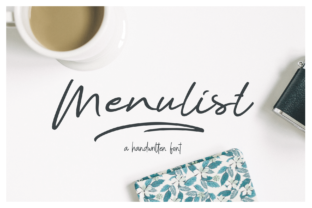 Menulist: A Handwritten Font for Editorial Design