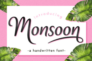 Monsoon: A Script Font with Tropical Charm