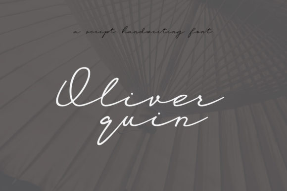 Oliver Quin: A Stylish Script Font for Modern Web Design
