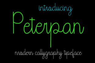 Peterpan: A Handwritten Font for Creative Crafters