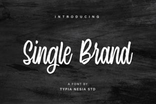 Single Brand: A Script Font for Digital Design