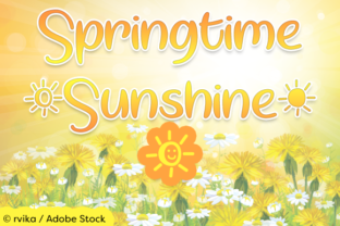 Springtime Sunshine Font: A Crafters’ Delight for Handmade Projects